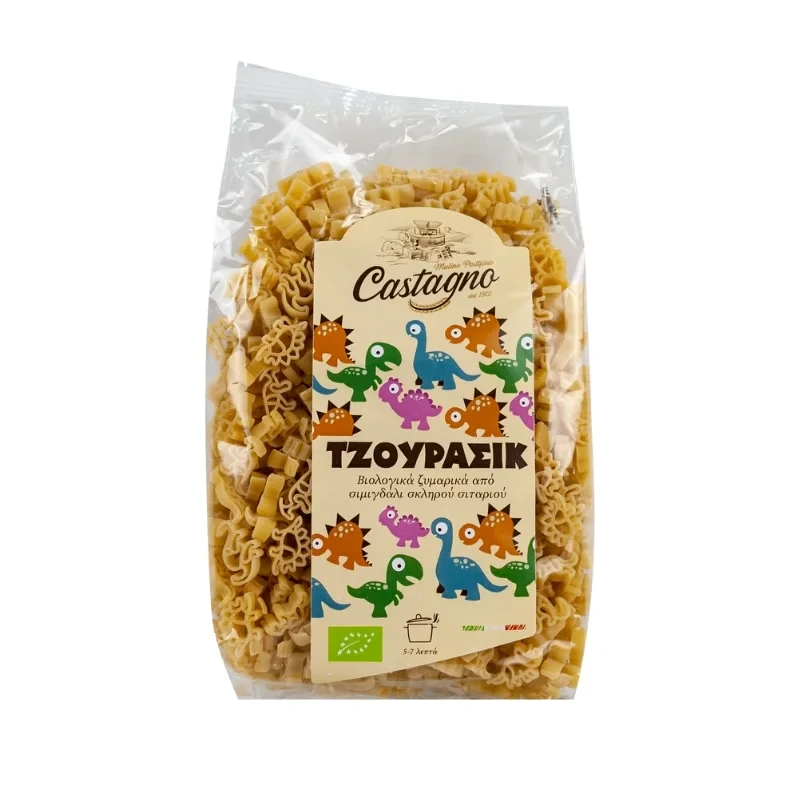 Παιδικα Ζυμαρικα Τζουρασικ Bio 500gr Castagno